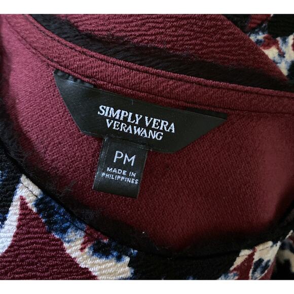 SIMPLY VERA VERA WANG Womens Petite Size PM Sleeveless Fringed Tank Top Shirt - Picture 8 of 8